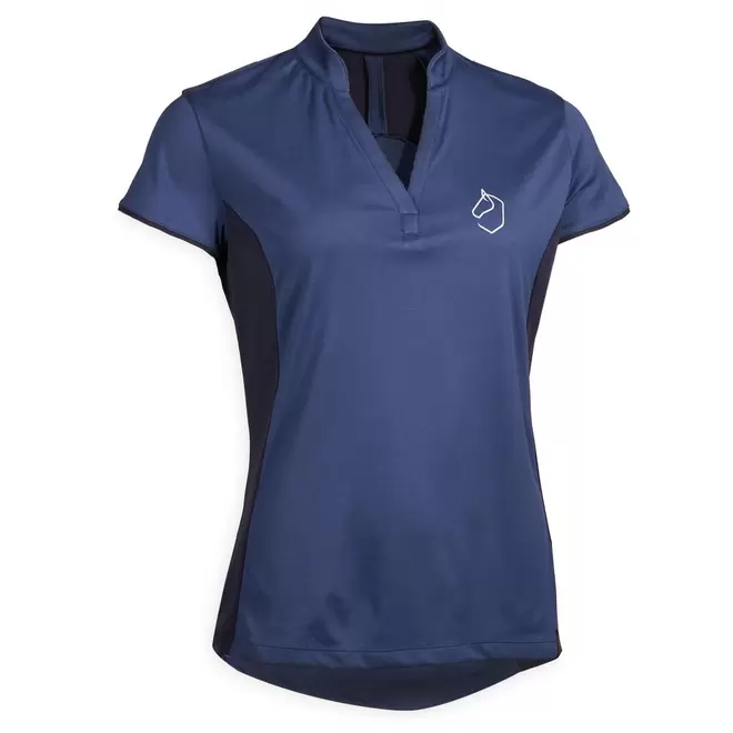 Oferta de Camiseta Feminina de Hipismo Polo 500 Fouganza por R$49,99 em Decathlon