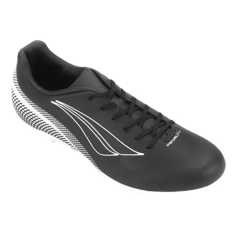 Oferta de Chuteira Penalty Campo Bravo XXI Masculino - Preto e Branco por R$89,91 em Decathlon