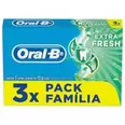 Oferta de Kit Pasta de Dente Oral-B Extra Fresh 3 Unidades de 70g por R$6,99 em Drogaria Pacheco