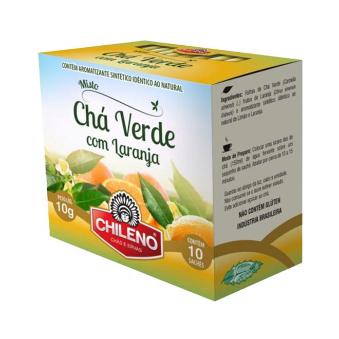 Oferta de Chá Chileno Verde com Laranja Gold com 10g por R$5,99 em Drogaria Santa Marta