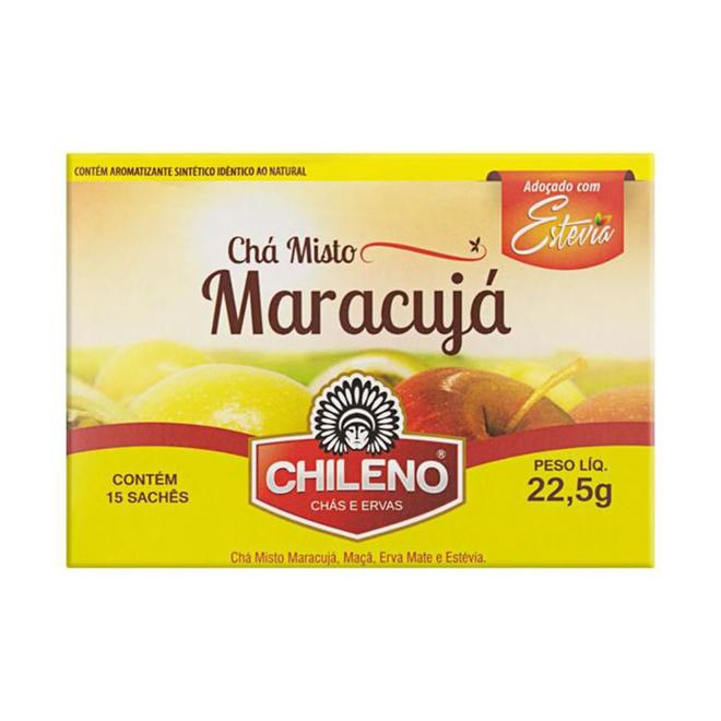 Oferta de Chá Chileno Maracujá com Stevia com 22,5g por R$6,99 em Drogaria Santa Marta