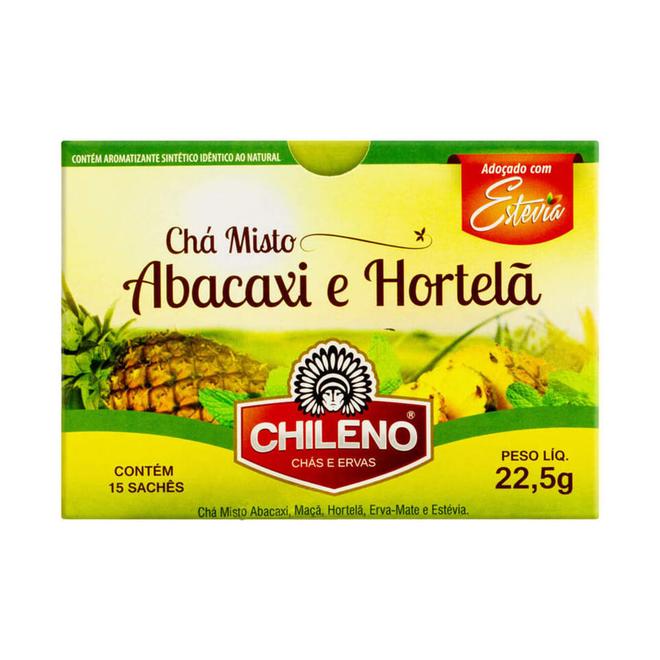 Oferta de Chá Chileno Abacaxi e Hortelã com Stevia de 22,5g por R$6,99 em Drogaria Santa Marta