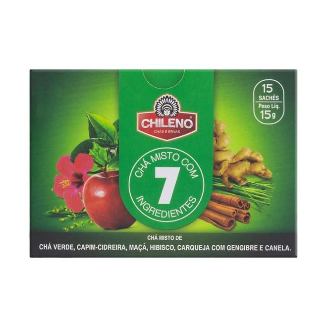 Oferta de Chá Chileno com 7 Ingredientes Premium de 15g por R$7,99 em Drogaria Santa Marta