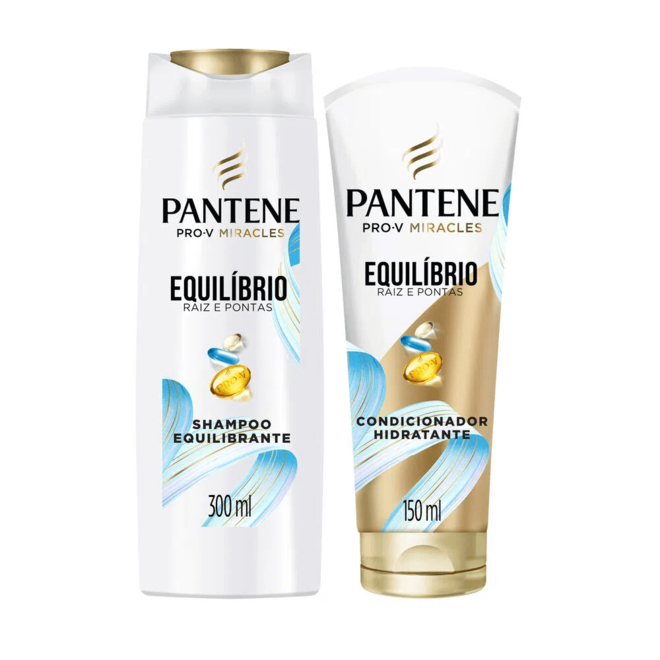 Oferta de Kit pantene equilíbrio shampoo 300ml + condicionador 150ml por R$28,99 em Drogaria Santa Marta