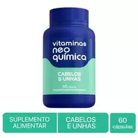 Oferta de Vitaminas Neo Química Cabelos e Unhas 60 Cápsulas por R$19,5 em Drogaria Venancio