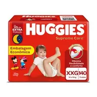 Oferta de Fralda Huggies Supreme Care Xxg 140 Unidades por R$89,9 em Drogaria Venancio