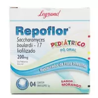 Oferta de Repoflor 200mg Legrand Pediátrico 4 Envelopes Com 1g por R$18,99 em Drogaria Venancio