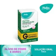 Oferta de Dipirona Sódica 50mg Medley Solução 100ml por R$9,99 em Drogaria Venancio