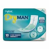 Oferta de Absorvente Masculino DryMan - 10 unidades por R$18,42 em Drogasil