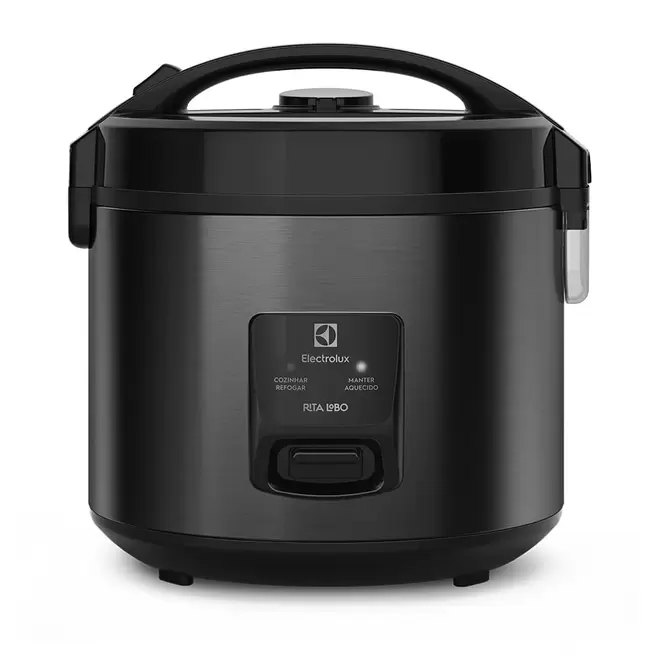 Oferta de Panela de Arroz Elétrica Electrolux por Rita Lobo 3,5L Preta Efficient Visor Glass (ERC30) por R$229 em Electrolux