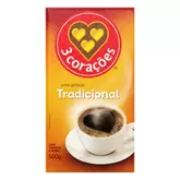 Oferta de Café Torrado E Moído A Vácuo Tradicional 3 Corações Pacote 500g por R$18,89 em Enxuto