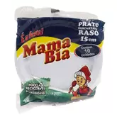 Oferta de Prato Descartável Mama Bia 15cm 10 Un Branco por R$3,49 em Enxuto