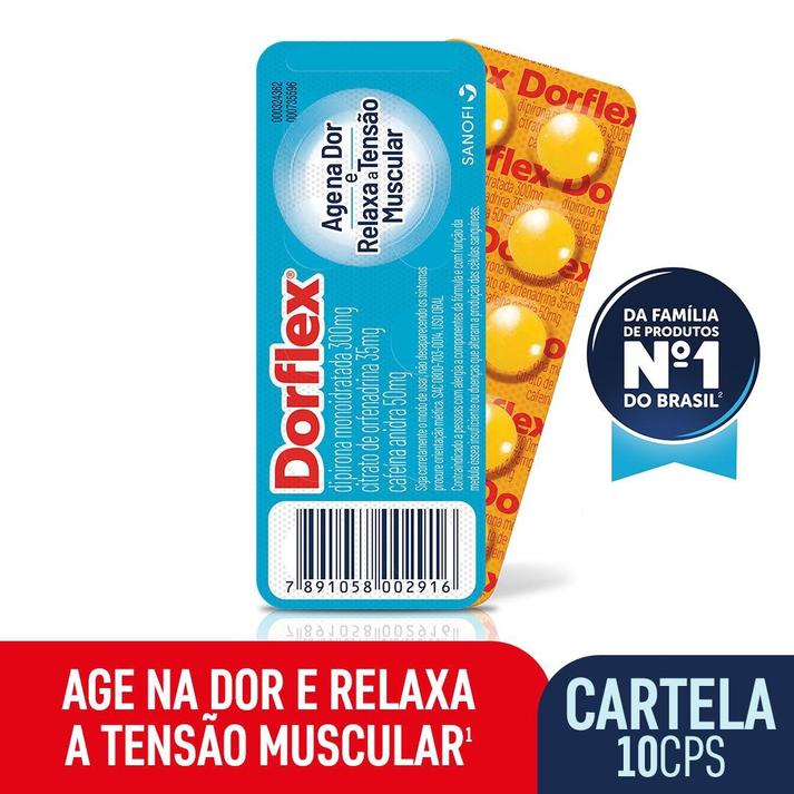 Oferta de Analgésico Dorflex 10 Comprimidos por R$7,66 em Farmácia Permanente