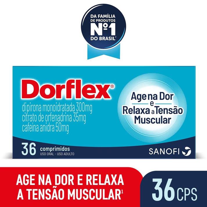 Oferta de Analgésico Dorflex 36 Comprimidos por R$22,29 em Farmácia Permanente