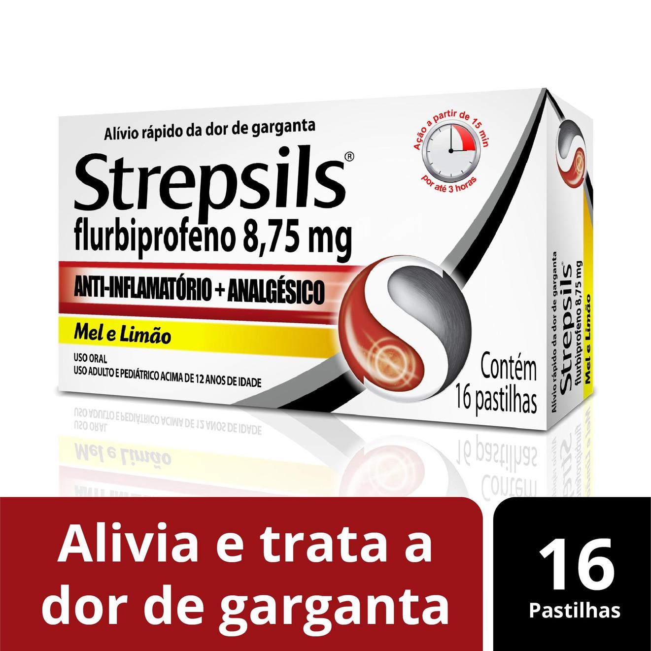 Oferta de Pastilhas para garganta Strepsils Sabor Mel e Limão - Caixa 16 Pastilhas por R$27,19 em Farmácia Permanente