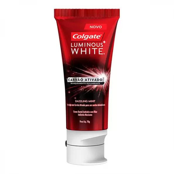 Oferta de Creme Dental Colgate Luminous White Carvao Ativo 70g por R$7,09 em Farmácia Preço Popular