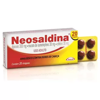 Oferta de Neosaldina - com 20 Drágeas por R$23,99 em Farmácia Santa Lúcia