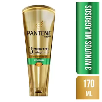 Oferta de Condicionador Pantene 3 Minutos Milagrosos Restauração - 170ml por R$34,9 em Farmácia Santa Lúcia