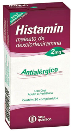 Oferta de Histamin 2mg Com 20 Comprimidos por R$11,89 em Farmácias Pague Menos