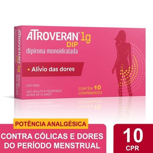Oferta de Atoveran Dip 1g Dipirona 10 Comprimidos por R$14,75 em Farmácias Pague Menos