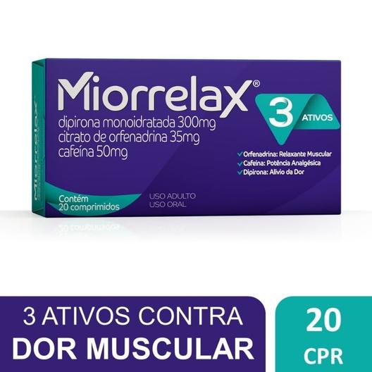 Oferta de Miorrelax 3 Ativos Com 20 Comprimidos por R$10,19 em Farmácias Pague Menos