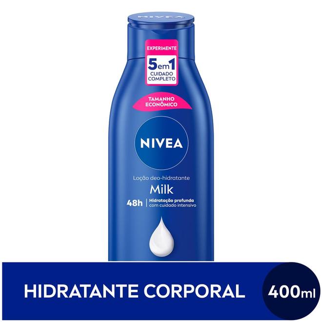 Oferta de NIVEA Loção Hidratante Milk Pele Seca a Extrasseca 400ml por R$19,9 em Farmácias Pague Menos