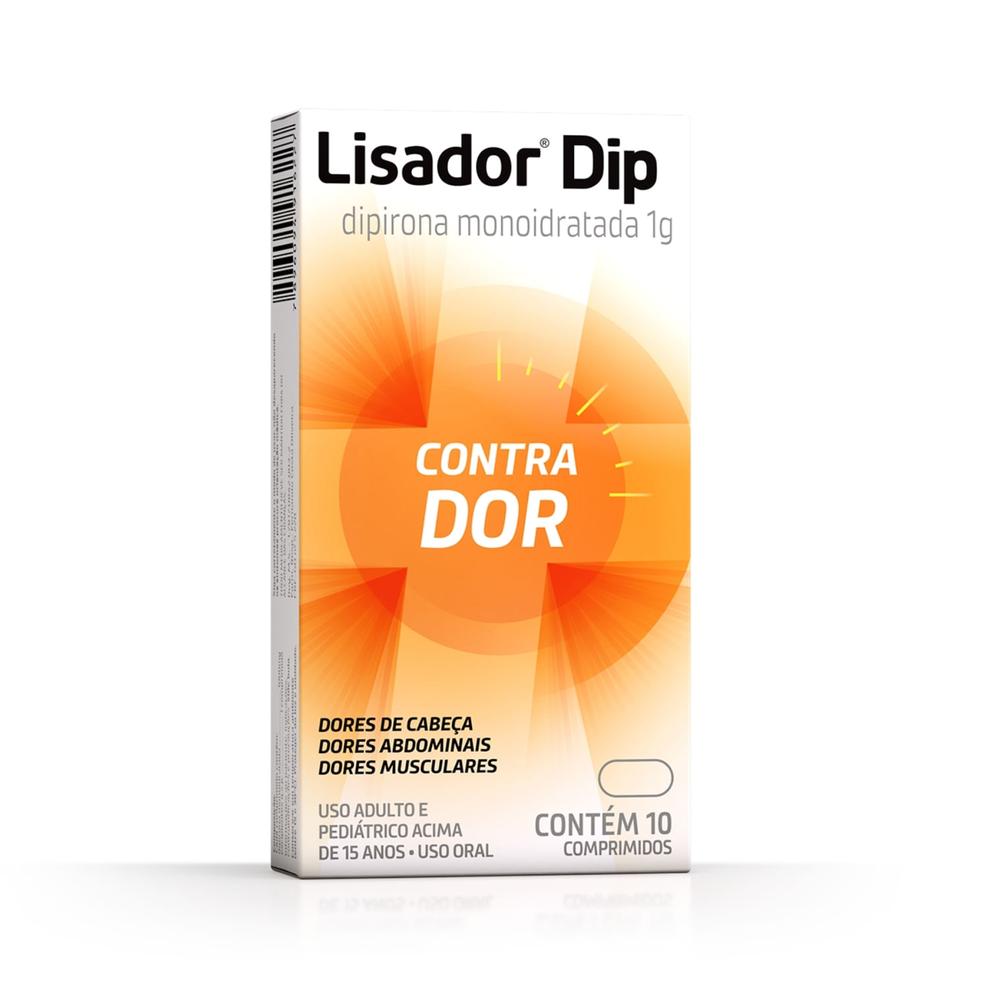 Oferta de Lisador Dip 10 Comprimidos por R$16,9 em Farmácias Pague Menos
