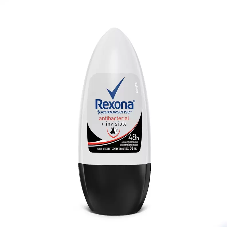 Oferta de Desodorante Rexona Antibacterial Invisible Women Rollon 50ml por R$6,99 em Farmácias Pague Menos