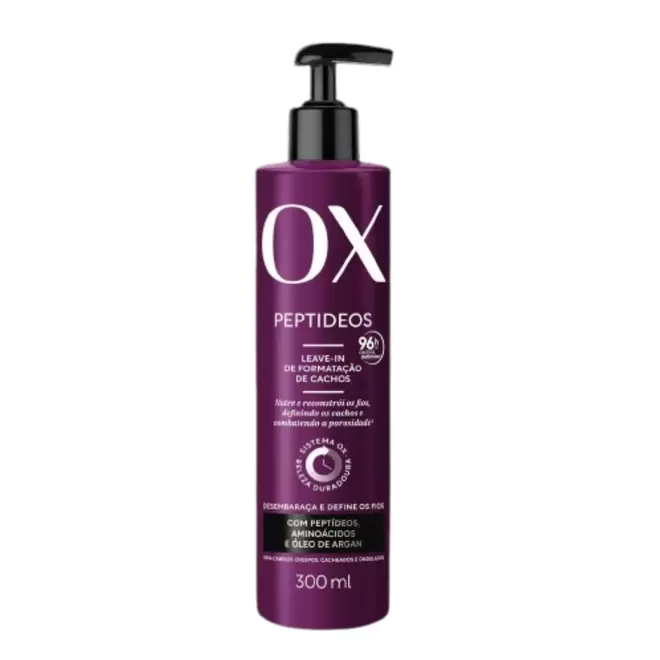 Oferta de Leave In De Formatação De Cachos Ox Peptídeos 300ml por R$39,99 em Farmácias Pague Menos