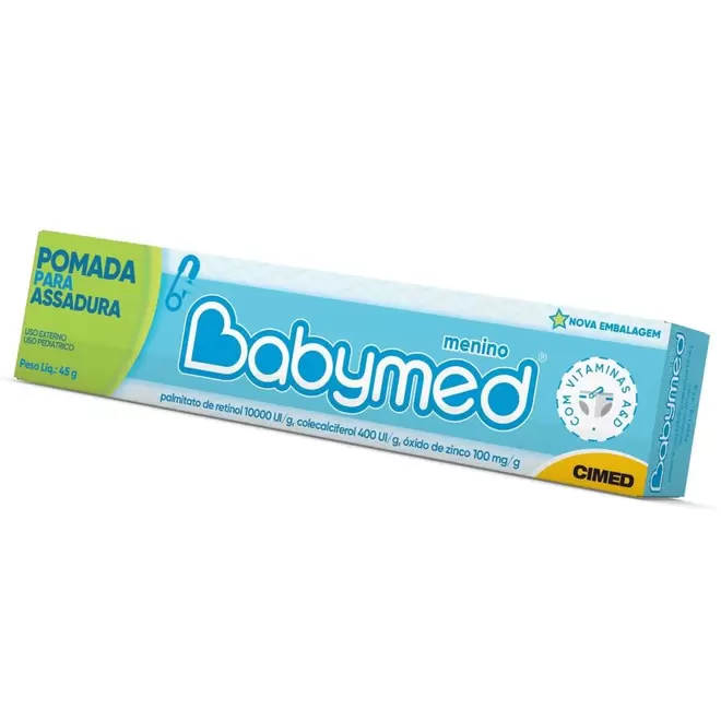 Oferta de Babymed Pomada Menino - 45g - Azul por R$13,98 em Farmácias Pague Menos