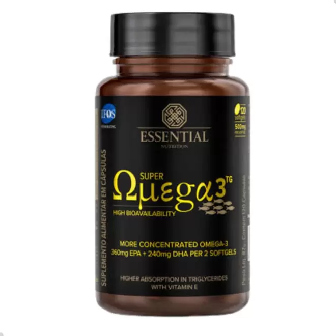 Oferta de Super Ômega 3 TG Essential Nutrition - 500mg, 120 Cápsulas por R$136,8 em Farmácias Pague Menos