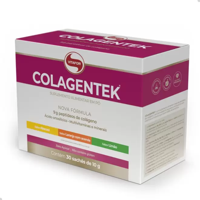 Oferta de Colagentek 10g (30 Sachês) - Vitafor por R$126,5 em Farmácias Pague Menos