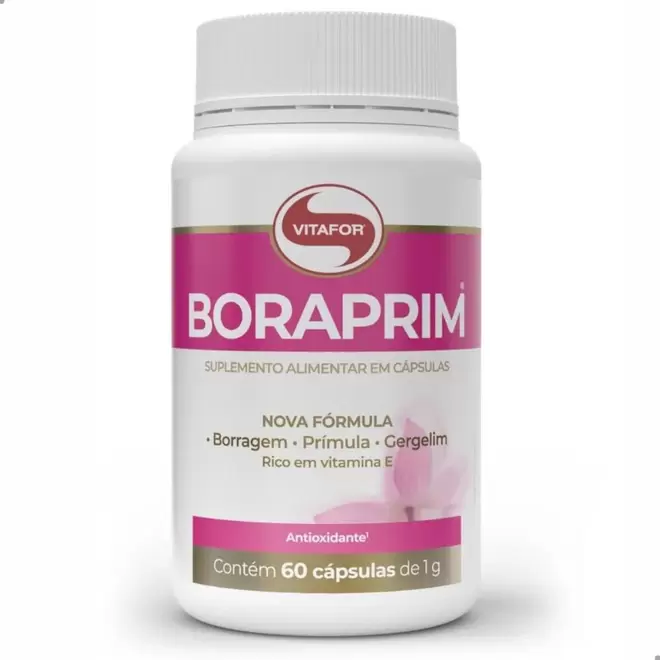 Oferta de Óleo de Prímula Boraprim 1000mg (60 Cápsulas) - Vitafor por R$86 em Farmácias Pague Menos