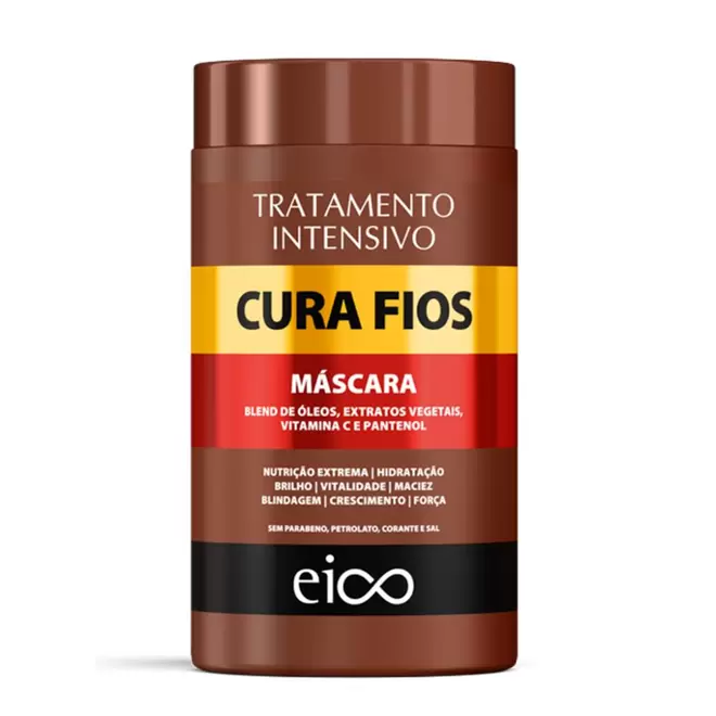 Oferta de Máscara de Tratamento Eico Cura Fios 1kg por R$45,29 em Farmácias Pague Menos