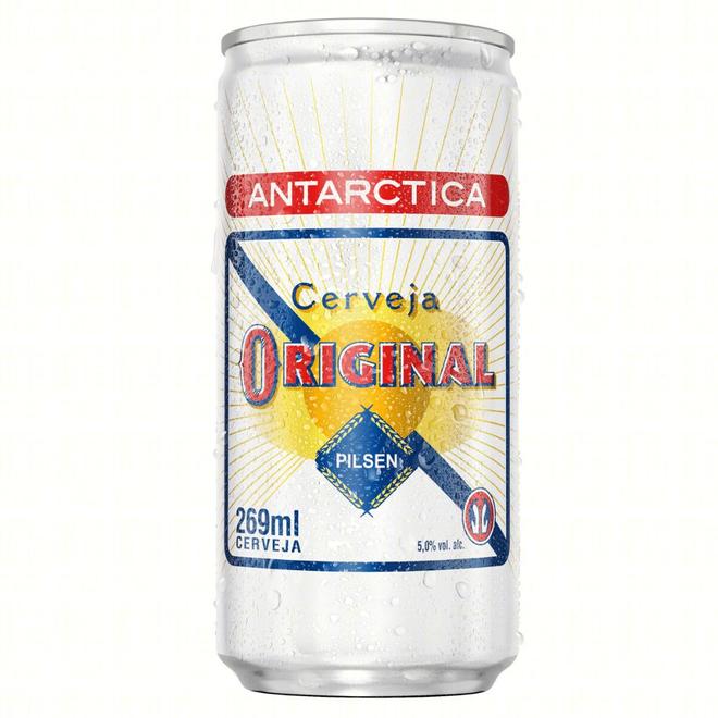 Oferta de Cerveja Pilsen Antarctica Original Lata 269ml por R$3,49 em Festval