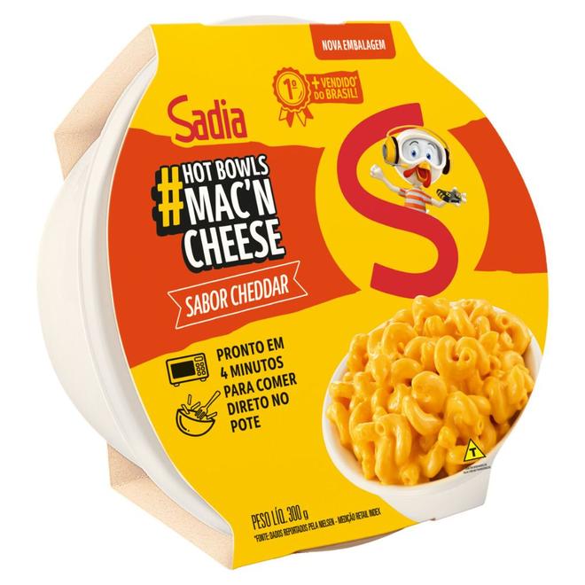 Oferta de Mac'n Cheese Cheddar Sadia Hot Bowls Pote 300g por R$8,99 em Festval