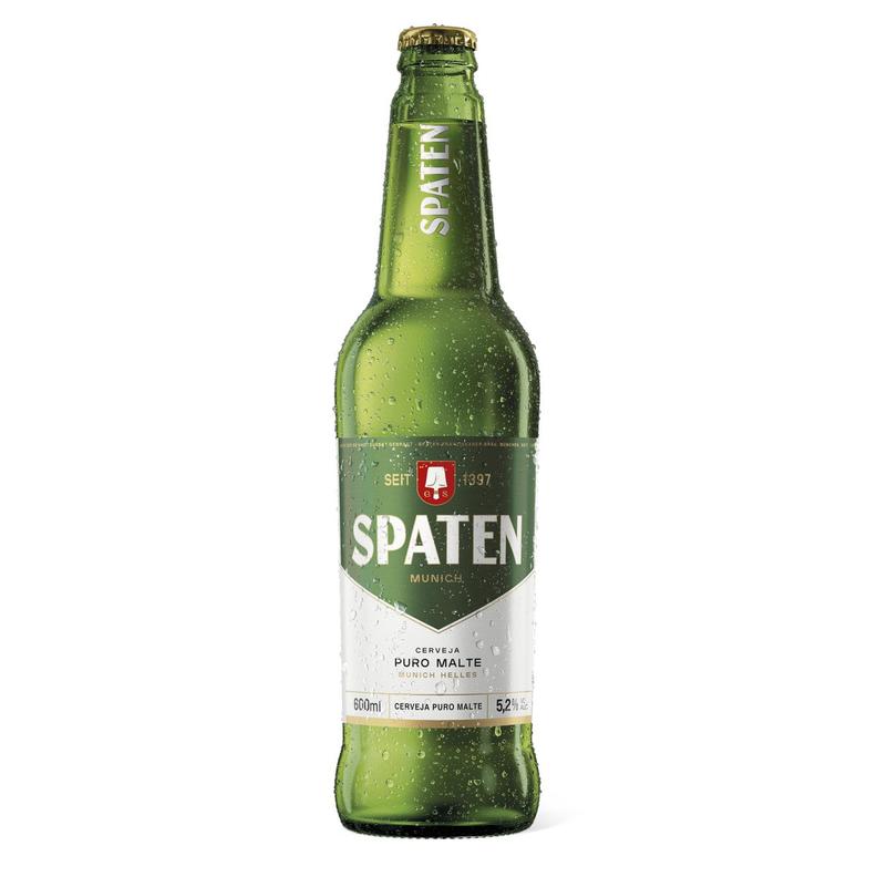 Oferta de Cerveja Munich Helles Puro Malte Spaten Garrafa 600ml por R$8,49 em Festval