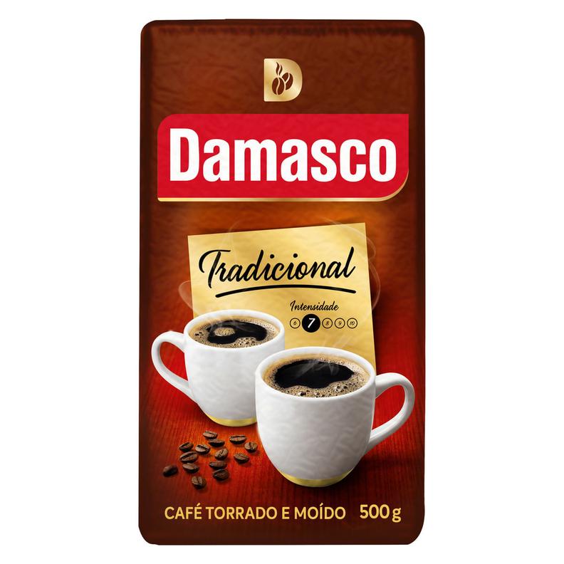 Oferta de Café Torrado e Moído a Vácuo Clássico Damasco Pacote 500g por R$12,98 em Festval