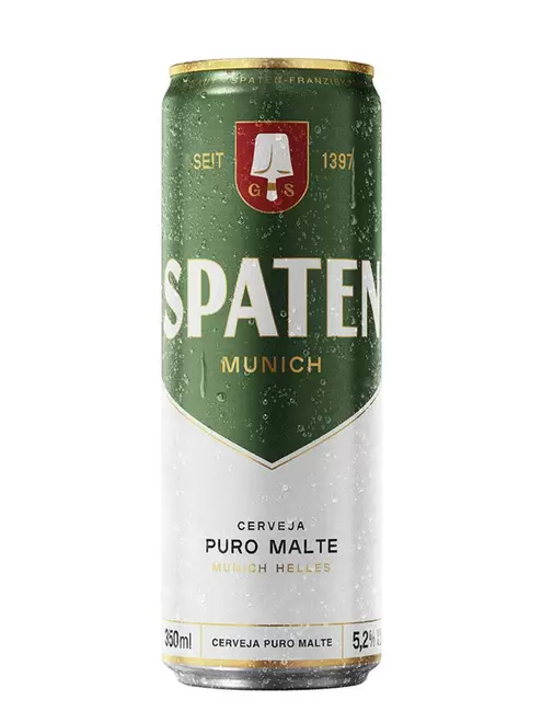 Oferta de Cerveja Spaten Munich Helles Puro Malte Lata 350ml por R$4,39 em Festval