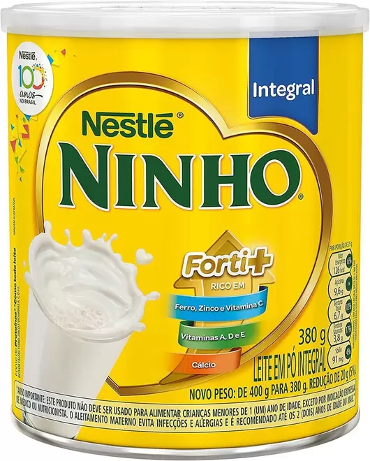 Oferta de Leite em Pó Ninho Integral Lata 380g por R$18,9 em Festval