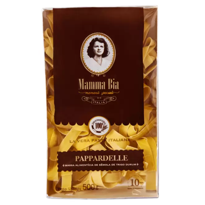 Oferta de Macarrão Italiano Mamma Bia Pappardelle 500g por R$15,98 em Festval