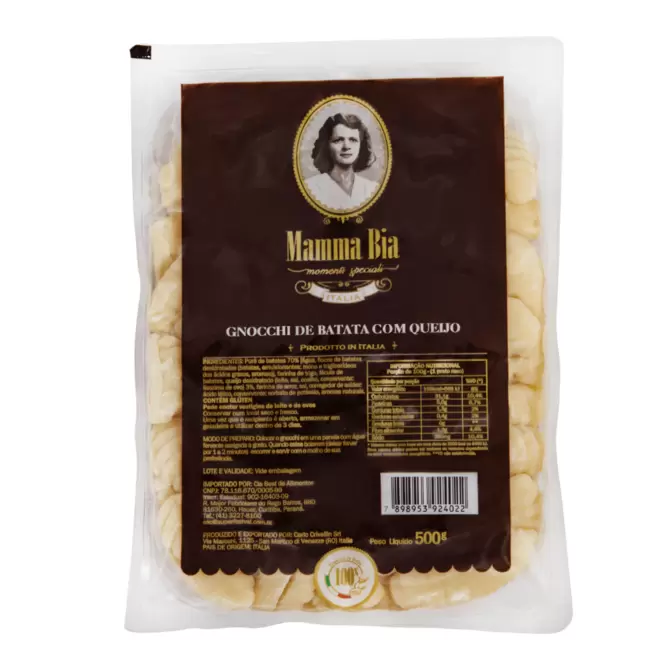 Oferta de Nhoque Italiano de Batata com Queijo Mamma Bia 500g por R$9,98 em Festval