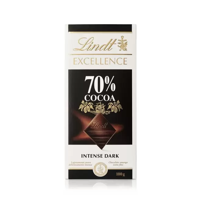 Oferta de Chocolate Lindt Excellence Tablete 70% Dark 100g por R$29,9 em Festval