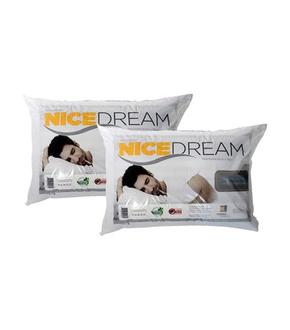 Oferta de Conjunto 2 Travesseiros Nice Dream Branco Singular Dream por R$85,98 em Freitas Varejo