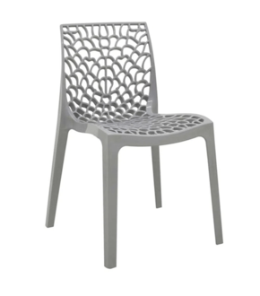 Oferta de Cadeira Coral Gruvyer Cinza New Plastic por R$89,99 em Freitas Varejo