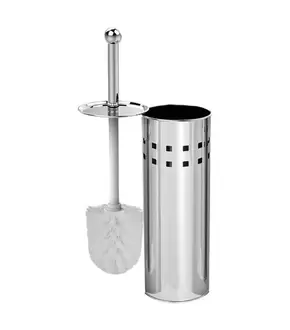 Oferta de Escova Sanitária com Suporte Inox Útil Bazar RF245 por R$29,99 em Freitas Varejo