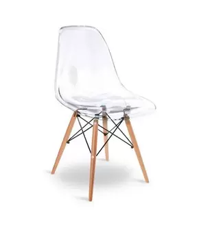 Oferta de Cadeira Eiffel Acrílico Transparente Mozaic por R$99,99 em Freitas Varejo