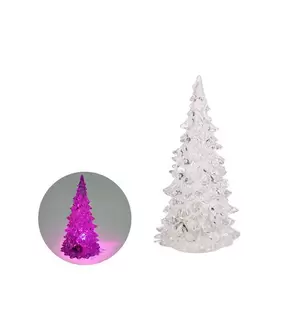 Oferta de Arvore de Natal Acrílica com Luz Útil Bazar 16x7cm RF1490 por R$16,99 em Freitas Varejo