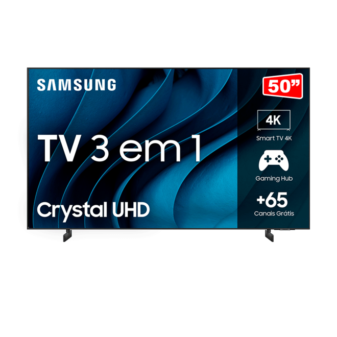 Oferta de Samsung Smart TV 50" Crystal UHD 4K 50CU8000, Painel Dynamic Crystal Color, Design AirSlim, Tela sem limites, Alexa built in - | Cinza Titan por R$3499 em Fujioka