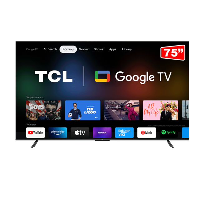 Oferta de Smart TV LED 75" TCL P735 4K UHD HDR DOLBY VISION | Chumbo/Metálico por R$5699 em Fujioka
